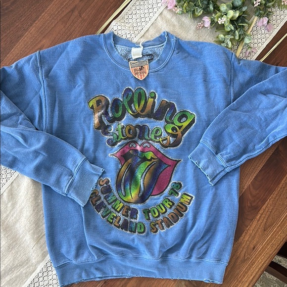 MadeWorn Other - Rolling Stones Blue Graphic Sweater